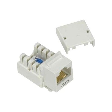 Unc Group Cat.6 Rj-45 Keystone Jack Is 8-Position 8-Conductor (8P8C) And KEYC6-WHT
